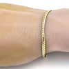 Pulsera Básica 04.242.0020.09GT Tono Dorado, Pulido, Tono Dorado (120 Gauge, 04 MM Thickness, 9 Inches Length)