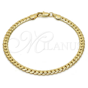 Pulsera Básica 04.242.0021.08GT Tono Dorado, Pulido, Tono Dorado (140 Gauge, 05 MM Thickness, 8 Inches Length)