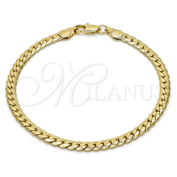 Pulsera Básica 04.242.0021.08GT Tono Dorado, Pulido, Tono Dorado (140 Gauge, 05 MM Thickness, 8 Inches Length)
