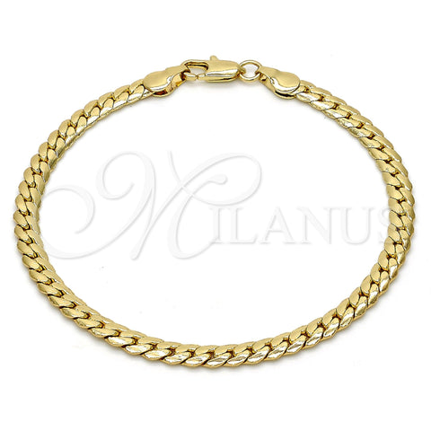 Pulsera Básica 04.242.0021.08GT Tono Dorado, Pulido, Tono Dorado (140 Gauge, 05 MM Thickness, 8 Inches Length)