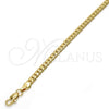 Pulsera Básica 04.242.0021.09GT Tono Dorado, Pulido, Tono Dorado (140 Gauge, 05 MM Thickness, 9 Inches Length)