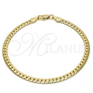 Pulsera Básica 04.242.0021.09GT Tono Dorado, Pulido, Tono Dorado (140 Gauge, 05 MM Thickness, 9 Inches Length)