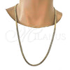 Gargantilla Basica 04.242.0022.30GT Tono Dorado, Pulido, Tono Dorado (160 Gauge, 06 MM Thickness, 30 Inches Length)