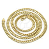 Gargantilla Basica 04.242.0022.30GT Tono Dorado, Pulido, Tono Dorado (160 Gauge, 06 MM Thickness, 30 Inches Length)