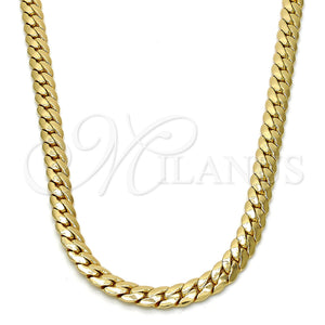 Gargantilla Basica 04.242.0022.30GT Tono Dorado, Pulido, Tono Dorado (160 Gauge, 06 MM Thickness, 30 Inches Length)