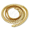 Gargantilla Basica 04.242.0023.30GT Tono Dorado, Pulido, Tono Dorado (180 Gauge, 07 MM Thickness, 30 Inches Length)