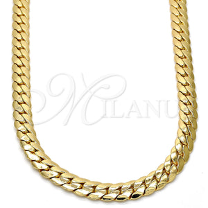 Gargantilla Basica 04.242.0023.30GT Tono Dorado, Pulido, Tono Dorado (180 Gauge, 07 MM Thickness, 30 Inches Length)