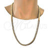 Gargantilla Basica 04.242.0024.30GT Tono Dorado, Pulido, Tono Dorado (200 Gauge, 08 MM Thickness, 30 Inches Length)
