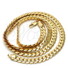 Gargantilla Basica 04.242.0024.30GT Tono Dorado, Pulido, Tono Dorado (200 Gauge, 08 MM Thickness, 30 Inches Length)