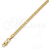 Pulsera Básica 04.242.0030.08GT Tono Dorado, Diseño de Mariner, Pulido, Tono Dorado (120 Gauge, 04 MM Thickness, 8 Inches Length)