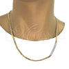 Gargantilla Basica 04.242.0030.24GT Tono Dorado, Diseño de Mariner, Pulido, Tono Dorado (120 Gauge, 04 MM Thickness, 24 Inches Length)