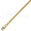 Pulsera Básica 04.242.0031.09GT Tono Dorado, Diseño de Mariner, Pulido, Tono Dorado (140 Gauge, 05 MM Thickness, 9 Inches Length)