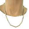 Gargantilla Basica 04.242.0031.24GT Tono Dorado, Diseño de Mariner, Pulido, Tono Dorado (140 Gauge, 05 MM Thickness, 24 Inches Length)