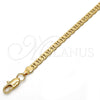 Gargantilla Basica 04.242.0031.24GT Tono Dorado, Diseño de Mariner, Pulido, Tono Dorado (140 Gauge, 05 MM Thickness, 24 Inches Length)