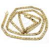 Gargantilla Basica 04.242.0031.30GT Tono Dorado, Diseño de Mariner, Pulido, Tono Dorado (140 Gauge, 05 MM Thickness, 30 Inches Length)