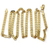 Gargantilla Basica 04.242.0031.30GT Tono Dorado, Diseño de Mariner, Pulido, Tono Dorado (140 Gauge, 05 MM Thickness, 30 Inches Length)