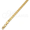 Pulsera Básica 04.242.0032.09GT Tono Dorado, Diseño de Mariner, Pulido, Tono Dorado (160 Gauge, 06 MM Thickness, 9 Inches Length)