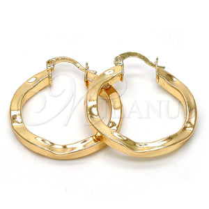 Argolla Mediana 02.170.0072.30 Oro Laminado, Pulido, Tono Dorado