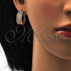 Argolla Huggie 02.260.0006.20 Oro Laminado, con Blanca Zirconia Cubica, Pulido, Tono Dorado