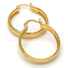 Argolla Mediana 02.261.0003.30 Oro Laminado, Diamantado, Tono Dorado