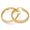 Argolla Mediana 02.261.0003.40 Oro Laminado, Diamantado, Tono Dorado