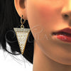 Juego de Arete y Dije de Adulto 10.99.0009 Oro Laminado, con Blanca Cristal and Marfil Perla, Pulido, Tono Dorado