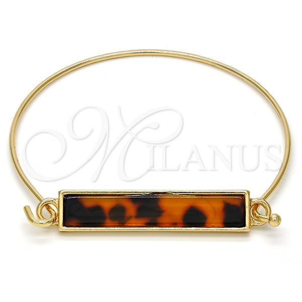 Aro Individual 07.263.0001.1.04.GT Tono Dorado, con Cafe Opal, Pulido, Tono Dorado (01 MM Thickness, Size 4 (2.25 Diameter))