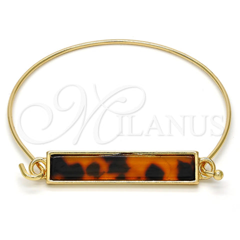 Aro Individual 07.263.0001.1.04.GT Tono Dorado, con Cafe Opal, Pulido, Tono Dorado (01 MM Thickness, Size 4 (2.25 Diameter))