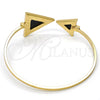 Aro Individual 07.263.0004.1.GT Tono Dorado, con Madre Perla Tanzanita Claro, Pulido, Tono Dorado (Grosor 02 MM, Talla Unica)