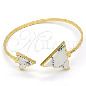 Aro Individual 07.263.0004.2.GT Tono Dorado, con Blanca Madre Perla, Pulido, Tono Dorado (02 MM Thickness, One size fits all)