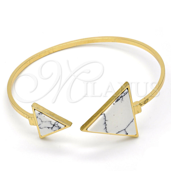 Aro Individual 07.263.0004.2.GT Tono Dorado, con Blanca Madre Perla, Pulido, Tono Dorado (02 MM Thickness, One size fits all)