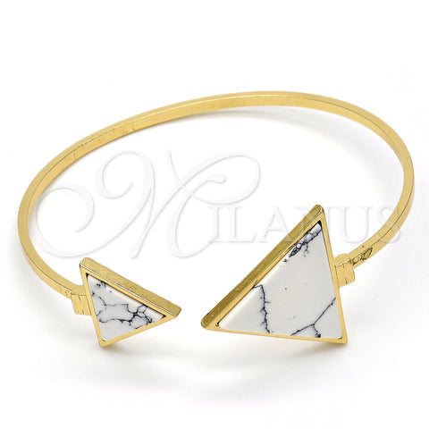 Aro Individual 07.263.0004.2.GT Tono Dorado, con Blanca Madre Perla, Pulido, Tono Dorado (02 MM Thickness, One size fits all)