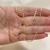 Gargantilla Basica 04.213.0004.24.GT Tono Dorado, Pulido, Tono Dorado (02 MM Thickness, 24 Inches Length)