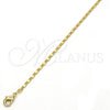 Gargantilla Basica 04.213.0004.24.GT Tono Dorado, Pulido, Tono Dorado (02 MM Thickness, 24 Inches Length)