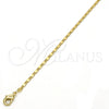Gargantilla Basica 04.213.0004.24.GT Tono Dorado, Pulido, Tono Dorado (02 MM Thickness, 24 Inches Length)