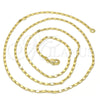 Gargantilla Basica 04.213.0004.24.GT Tono Dorado, Pulido, Tono Dorado (02 MM Thickness, 24 Inches Length)
