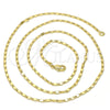 Gargantilla Basica 04.213.0004.24.GT Tono Dorado, Pulido, Tono Dorado (02 MM Thickness, 24 Inches Length)