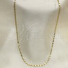 Gargantilla Basica 04.213.0004.24.GT Tono Dorado, Pulido, Tono Dorado (02 MM Thickness, 24 Inches Length)