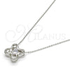 Collares con Dije 04.213.0014.16.GT Tono Dorado, con Blanca Zirconia Cubica and Blanca Micro Pave, Pulido, Rodinado (01 MM Thickness, 16 Inches Length)