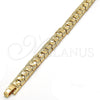 Pulsera Elegante 03.100.0022.07 Tono Dorado, Diamantado, Tono Dorado (Grosor 08 MM, 8 Pulgadas de Largo)
