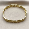 Pulsera Elegante 03.100.0022.07 Tono Dorado, Diamantado, Tono Dorado (Grosor 08 MM, 8 Pulgadas de Largo)