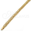 Pulsera Elegante 03.100.0023.07 Oro Laminado, Diseño de Mariposa, Diamantado, Tono Dorado (08 MM Thickness, 7 Inches Length)