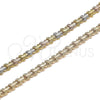 Pulsera Elegante 03.100.0025.08 Tono Dorado, Diseño de Mariposa, Diamantado, Tono Dorado (08 MM Thickness, 8 Inches Length)