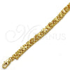 Pulsera Elegante 03.168.0010.07.GT Tono Dorado, Diseño de Luna, Pulido, Tono Dorado (07 MM Thickness, 7 Inches Length)