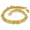 Pulsera Elegante 03.168.0010.07.GT Tono Dorado, Diseño de Luna, Pulido, Tono Dorado (07 MM Thickness, 7 Inches Length)