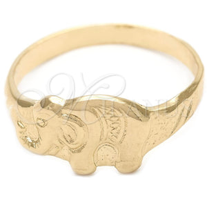 Anillo Elegante 01.32.0043.06 Oro Laminado, Diseño de Libélula, Pulido, Tono Dorado (Size 6)