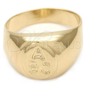 Anillo Elegante 01.32.0044.04 Oro Laminado, Pulido, Tono Dorado (Size 4)
