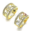 Anillo Multi Piedra 01.253.0010.08 Oro Laminado, Diseño de Elefante, con Blanca Zirconia Cubica, Pulido, Tono Dorado (Size 8)