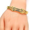 Aro Individual 07.252.0011.05.GT Tono Dorado, con Blanca Cristal, Pulido, Tono Dorado (13 MM Thickness, Size 5 (2.50 Diameter))