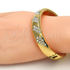 Aro Individual 07.252.0012.05.GT Tono Dorado, con Blanca Cristal, Pulido, Tono Dorado (12 MM Thickness, Size 5 (2.50 Diameter))